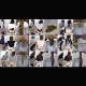 Japanese girls take shits while squatting over a floor toilet rigged with multiple cameras. Poop action is recorded from different angles with a picture-in-picture format. Over 25 scenes. Presented in 720P HD. 1.63GB, MP4 file. About 2 hours.
